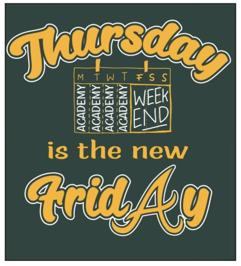  Thursday is the new Friday shirt order